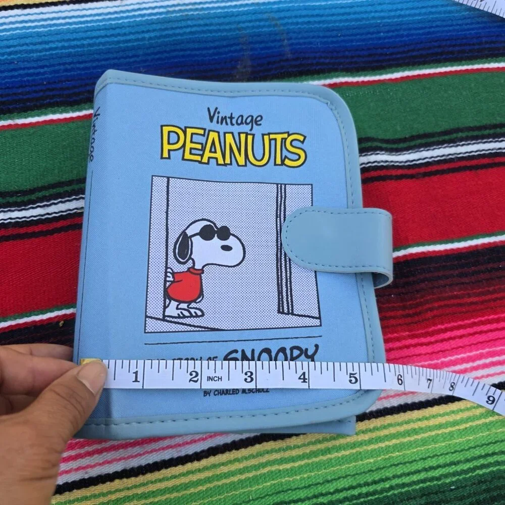 Peanuts Snoopy Nylon Organizer Blue Vintage